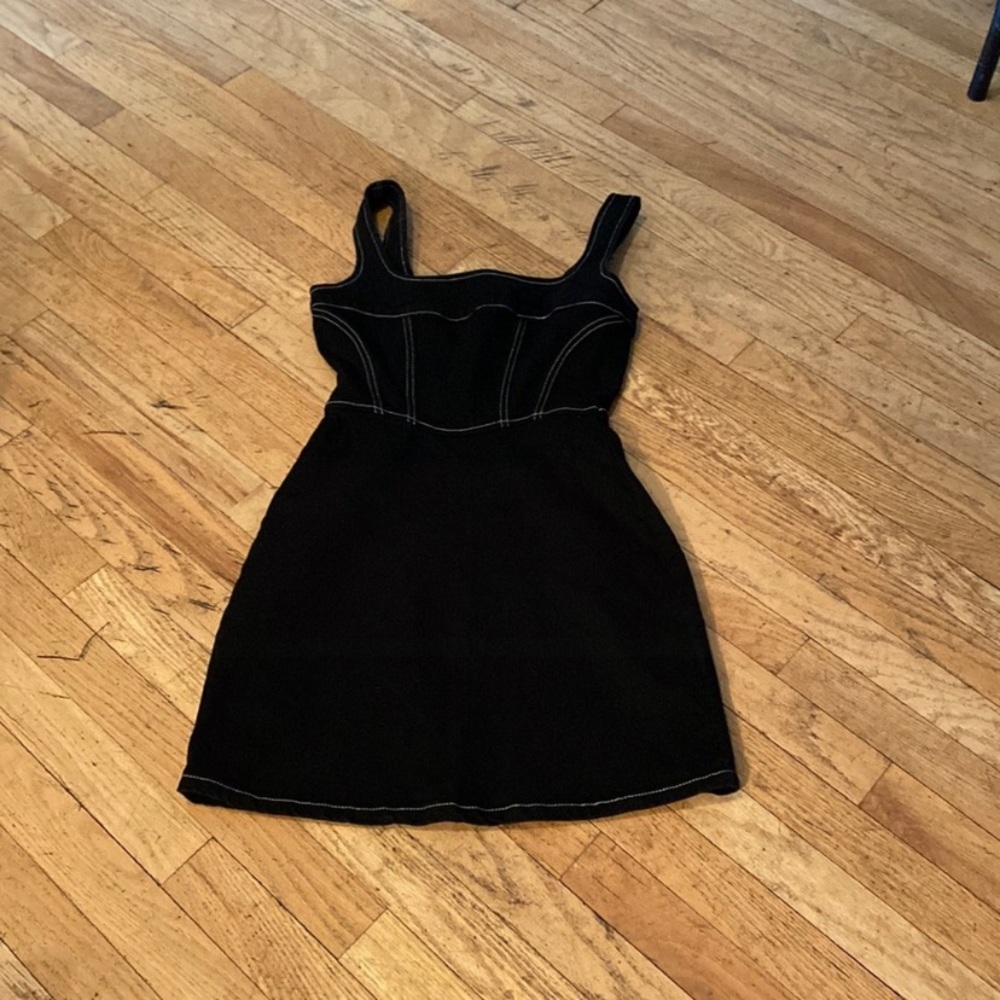 Reformation Black Mini Dress - Picture 5 of 9